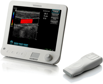 Image: The Siemens Acuson Freestyle ultrasound system (Photo courtesy of Siemens).